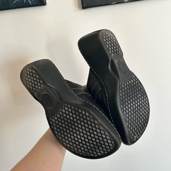 Leather rustic vintage clogs - Picture 6 of 16